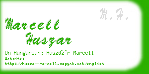 marcell huszar business card